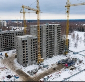 Ход строительства дома 4 в ЖК Гренландия -