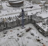 Ход строительства дома 29 (ГП-1) в ЖД Рассвет -