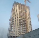 Ход строительства дома 14, секция 2 в ЖК Квартал на Игарской -