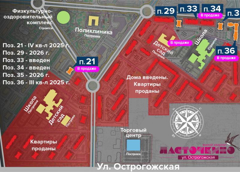 Дом Позиция 35 (АI) в ЖК Ласточкино - фото 1