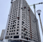 Ход строительства дома блок Б в ЖК Лазурный -