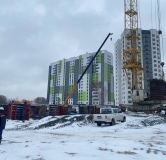 Ход строительства дома 5.7 в ЖК ЭКО-квартал на Кедровой -