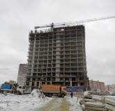 Ход строительства дома 1 в ЖК Расцветай на Кропоткина -