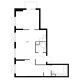 2 комнатная квартира 58,7 м² в ЖК Савин парк, дом корпус 10 - планировка