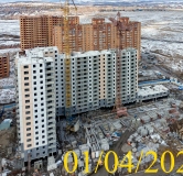 Ход строительства дома 12а в Микрорайон Нанжуль-Солнечный -