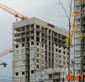Ход строительства дома корпус 1 в ЖК Сиберово -