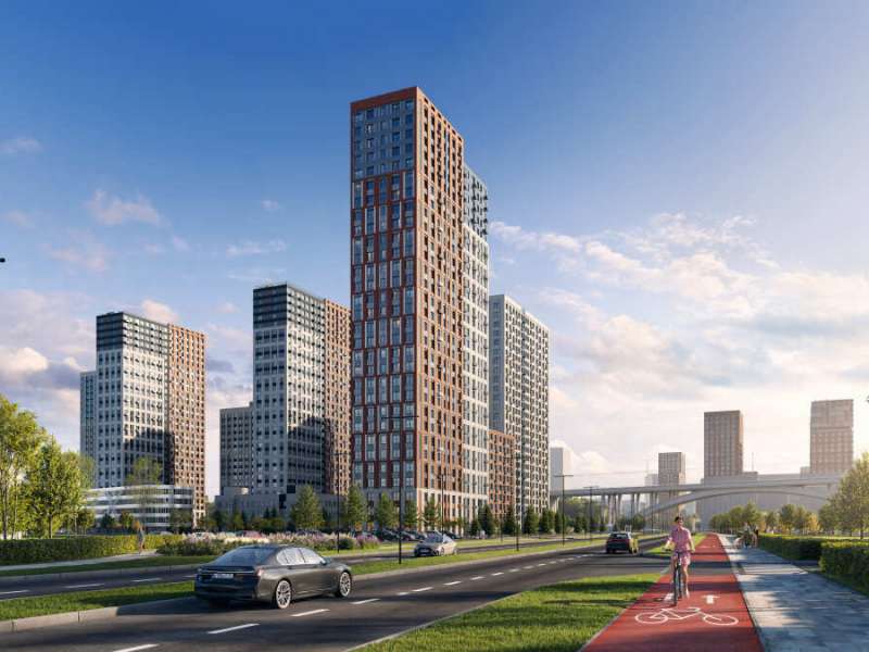 двухкомнатная квартира в новостройке в ЖК Левобережный, дом 1