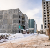 Ход строительства дома 4 в ЖК Родные росы -