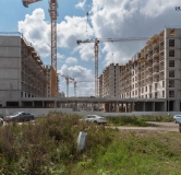 Ход строительства дома 11.1 в ЖК Район Солнечный -