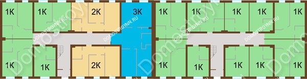 Планировка 1 этажа в доме №14 в ЖК Каменки