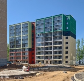 Ход строительства дома 1.3 в ЖК Патриот -