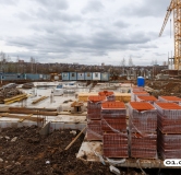 Ход строительства дома 2.5 в ЖК Рязанка Грин -