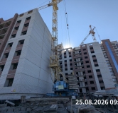 Ход строительства дома № 57, 2 этап, секция 3,4,5 в ЖК Перемена -