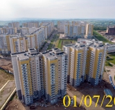 Ход строительства дома № 13 в Микрорайон Нанжуль-Солнечный -