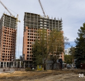 Ход строительства дома 3 в ЖК Никс Про на Лесопарковой -