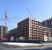 Ход строительства дома 1 в ЖК Траектория -