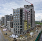 Ход строительства дома 4 к1, ГП-13 (2 этап) в ЖК Айвазовский (Айвазовский City) -