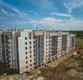 Ход строительства дома 1 в ЖК Атмосфера -