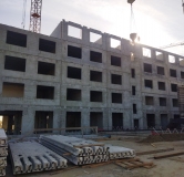 Ход строительства дома 1 в ЖК Лугометрия -