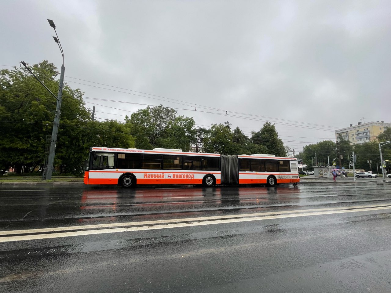 Автобус-гармошку запустили по маршруту А-4 в Нижнем Новгороде - фото 1