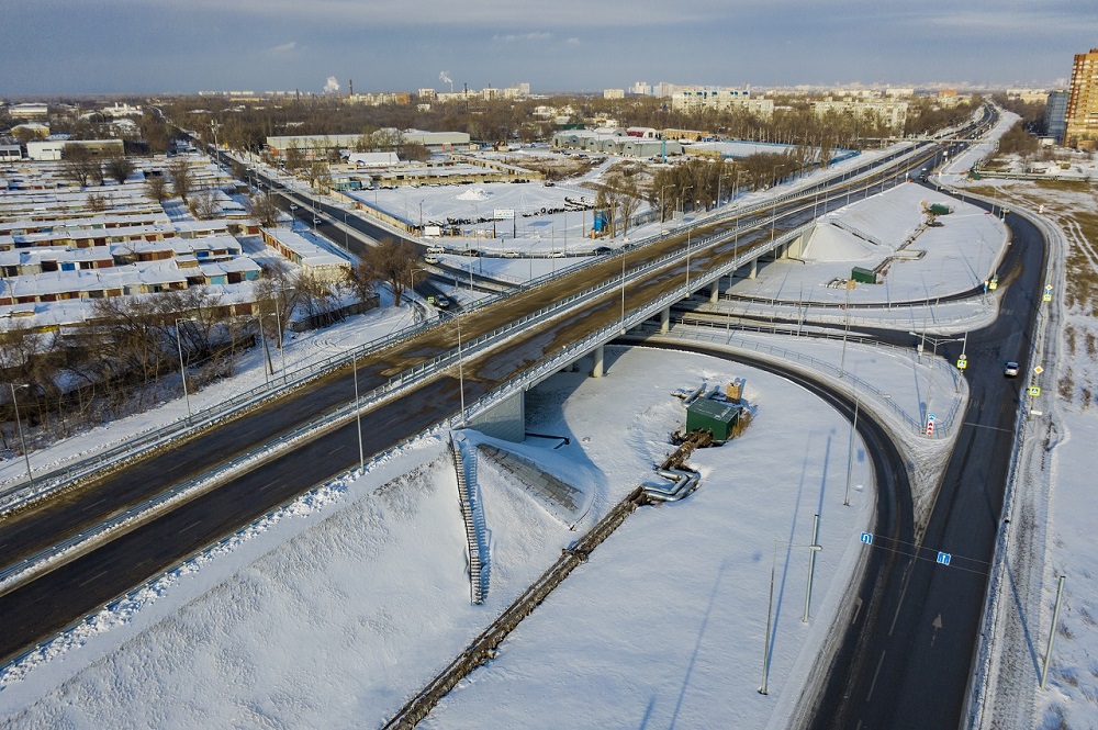 В Самаре открыли движение по новому участку Самарского мостового перехода