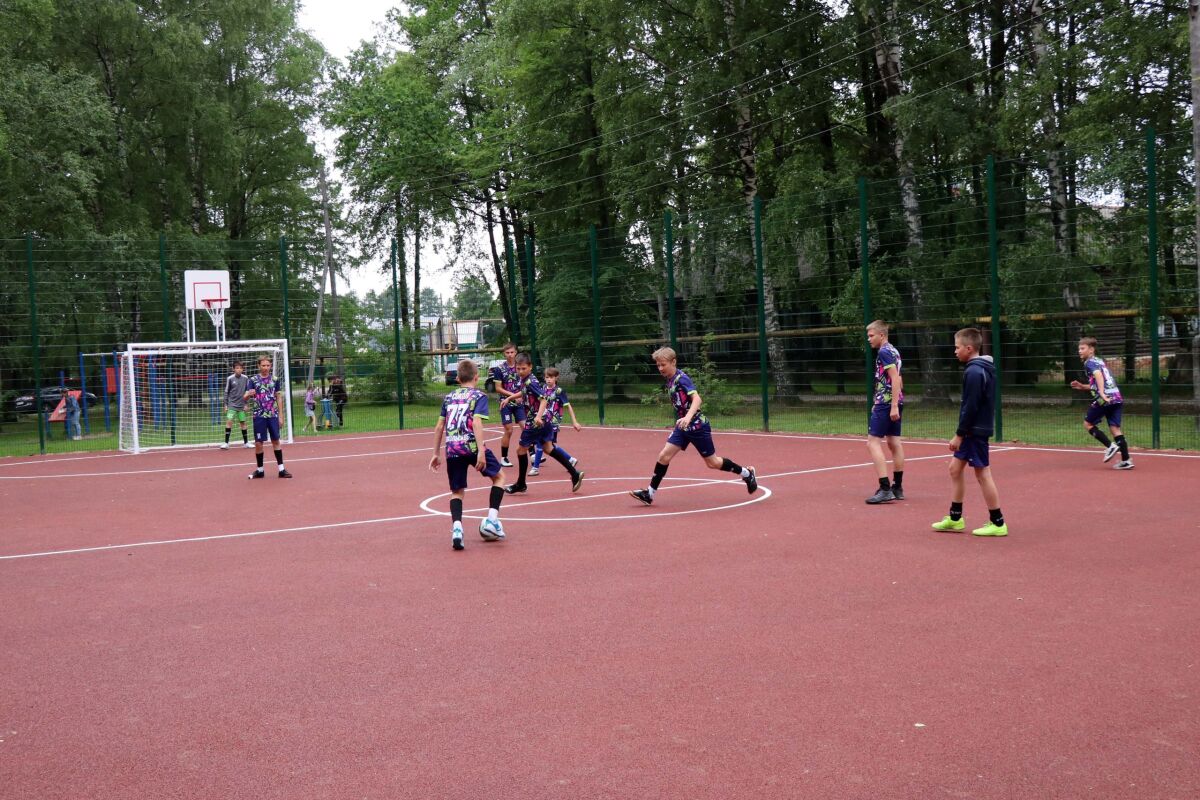 Новую спортплощадку открыли в поселке Сокольское Нижегородской области