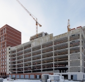 Ход строительства дома № 9, корпус 1 (ГП-1) в ЖК Остров-сад -