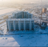 Ход строительства дома 1 в ЖК Самоцветы -