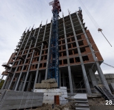 Ход строительства дома 5 в ЖК Никс Про на Лесопарковой -