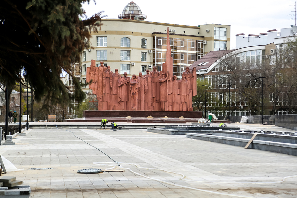 Площадь Победы в Воронеже откроют после реконструкции в начале мая  - фото 1