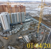 Ход строительства дома 12, 1 этап в Микрорайон Нанжуль-Солнечный -