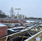 Ход строительства дома 1 в ЖК По пр. Чулман -