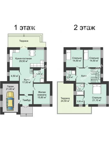 4 комнатный коттедж 180,5 м² - КП Standart (Стандарт)