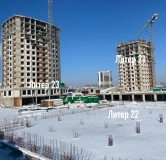 Ход строительства дома Литер 21 в ЖК Фонтаны -