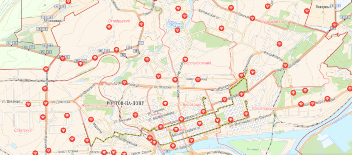 В Ростовской области появилась карта с адресами бесплатного Wi-Fi  - фото 1