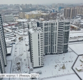 Ход строительства дома 1 в ЖК Звездный Дуэт -