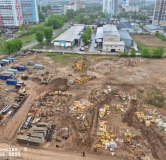 Ход строительства дома 5, секция 1.1, 1.2, 1.3, 1.4 в ЖК Красное Яблоко -