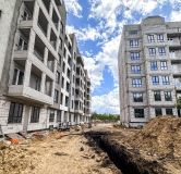 Ход строительства дома № 1Б поз.1 в ЖК По ул. Фучика -