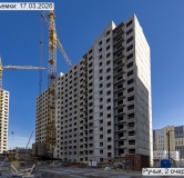 Ход строительства дома 144.2 в ЖК Ручьи -