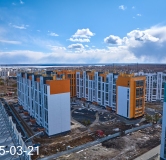Ход строительства дома 5 в ЖК Конфетти -