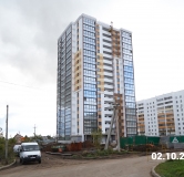 Ход строительства дома 45 в ЖК Высота 45 -