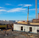 Ход строительства дома 1 в ЖК Альянс -