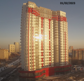 Ход строительства дома 11, секция 1 в ЖК Парус -