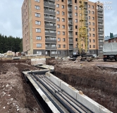 Ход строительства дома секция 1 в ЖК Дом по Революционеров -