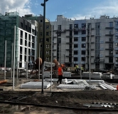 Ход строительства дома 1 в ЖК Уникум на Амирхана -