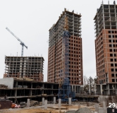 Ход строительства дома 4 в ЖК Никс Про на Лесопарковой -