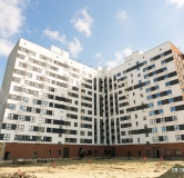 Ход строительства дома 8, 1 этап в ЖК Новобережье -