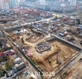 Ход строительства дома 1 в ЖК По ул. Гризодубовой -