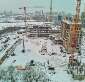 Ход строительства дома 1.1 в ЖК Меридиан -