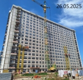 Ход строительства дома 4, 1 этап в ЖК Бульвар Оптимистов -